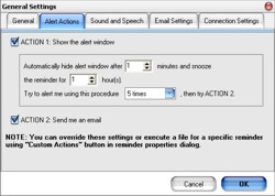 General settings dialog.